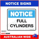 NOTICE SIGN - NS097 - FULL CYLINDERS